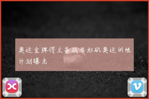 奥运金牌得主备战洛杉矶奥运训练计划曝光